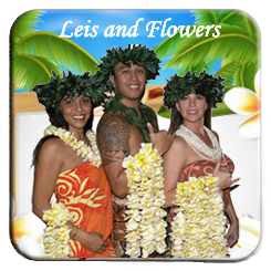plumeria leis and flowers